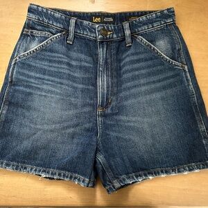 Lee Blue Jean Shorts Vintage Wash Relaxed Fit